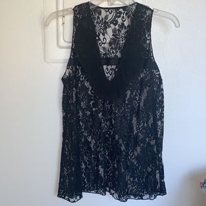 Zara Black Lace Top